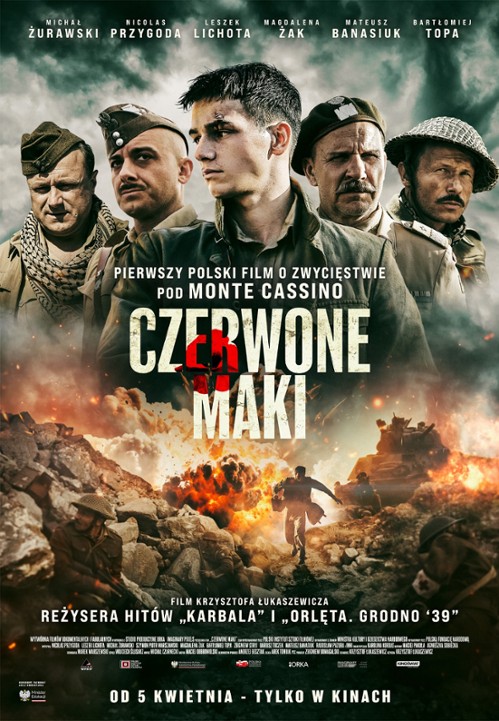 Plakat do filmu Czerwone Maki