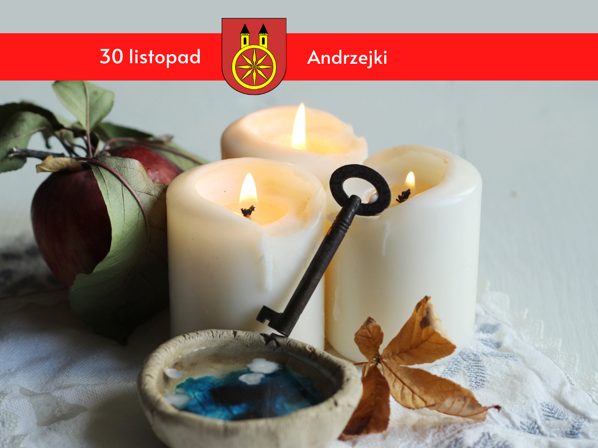 Plansza 30 LISTOPADA ANDRZEJKI, tekst pod planszą
