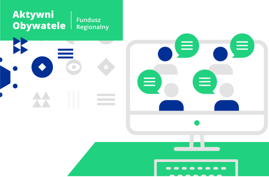 Grafika przedstawia logotyp programu Aktywni Obywatele – Fundusz Regionalny