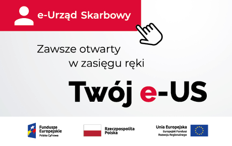 Banner e-Urząd Skarbowy, tekst pod bannerem.