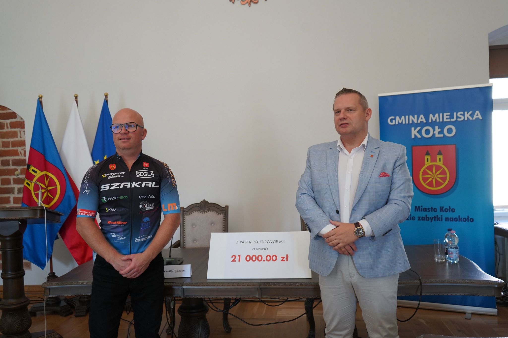 Burmistrz Koła Krzysztof Witkowski i Kamil Jaroszewski