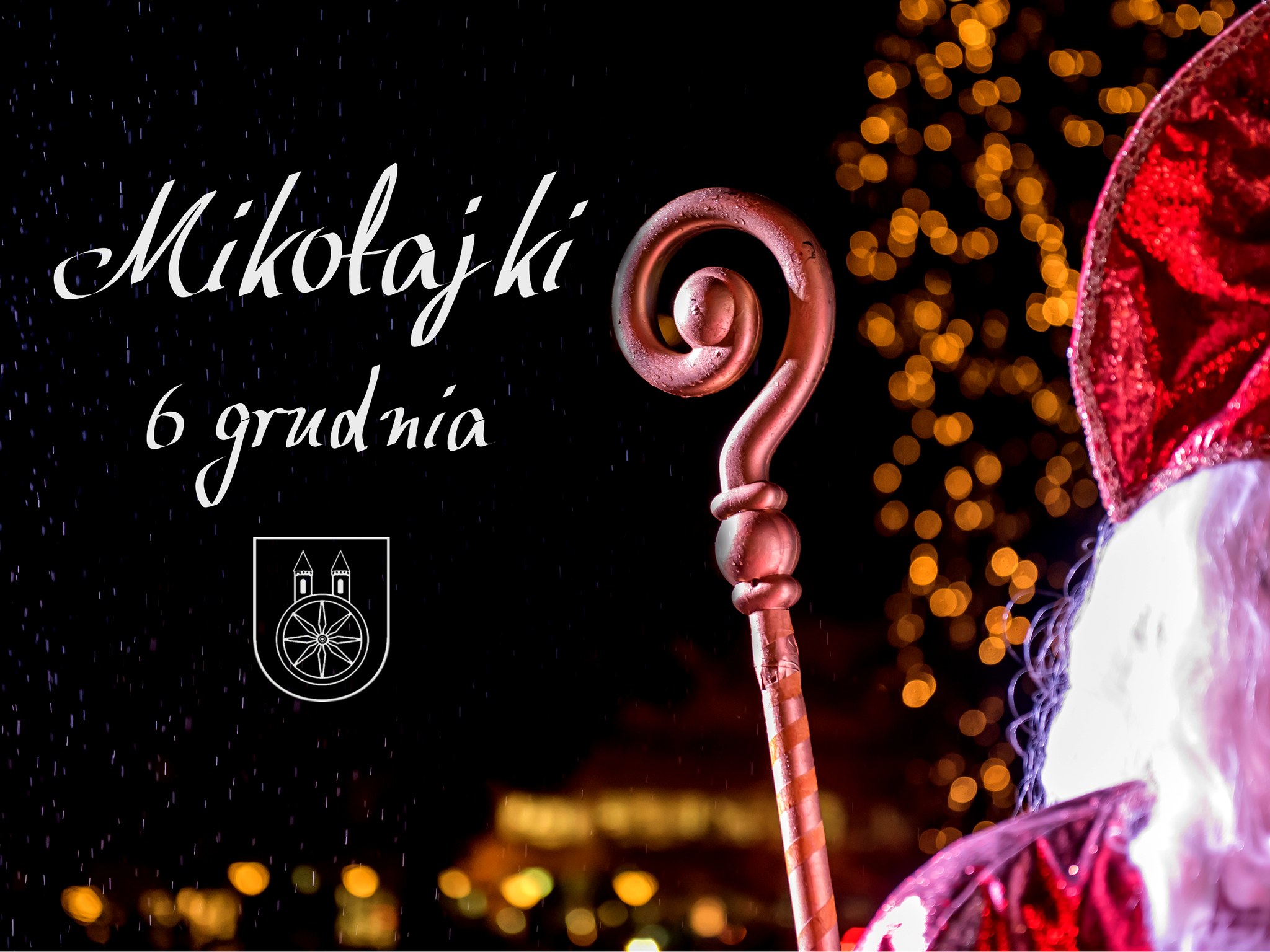 Plansza z napisem 6 grudnia Mikołajki
