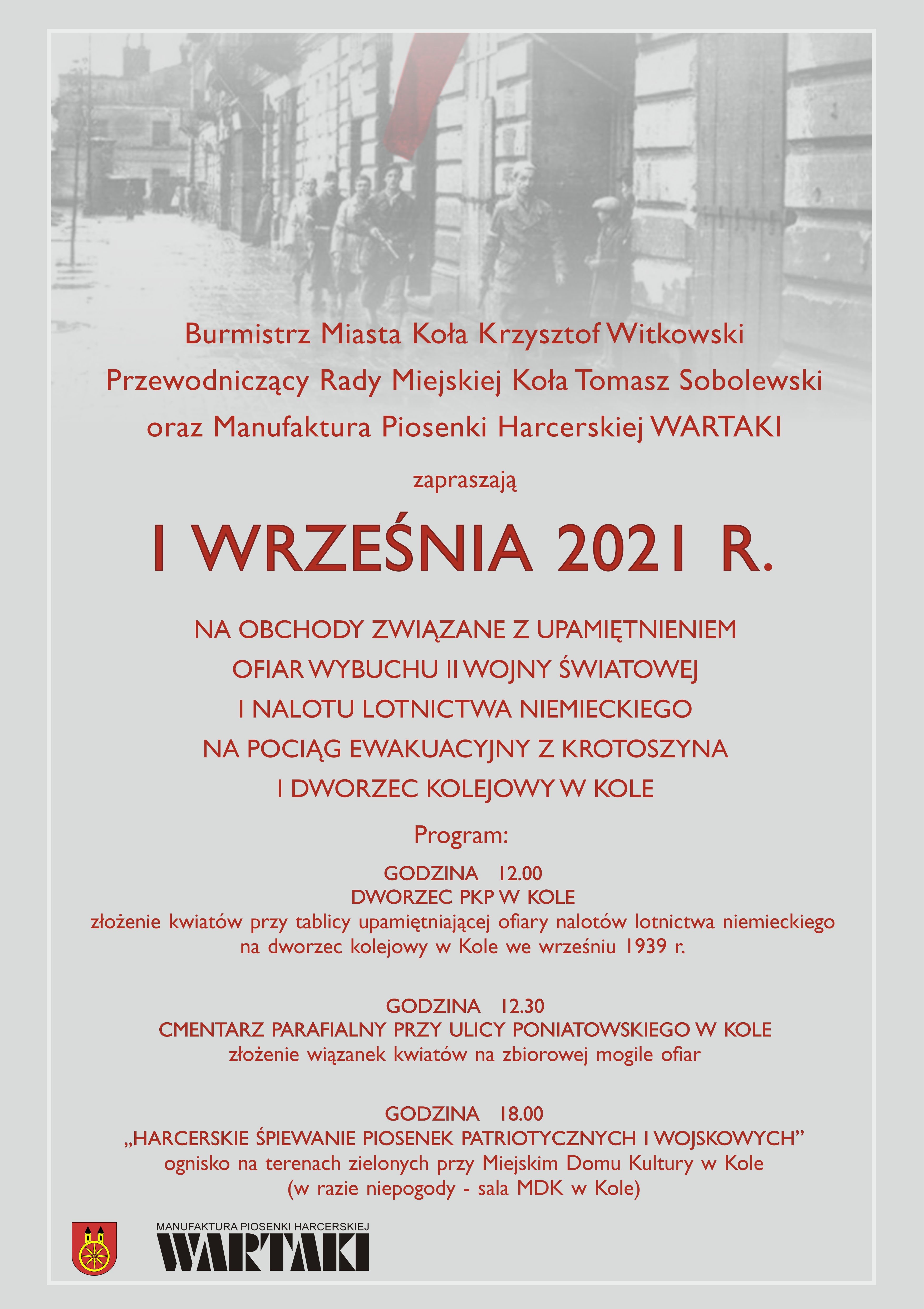 Zdjęcie przedstawia planszę z treścią ogłoszenia