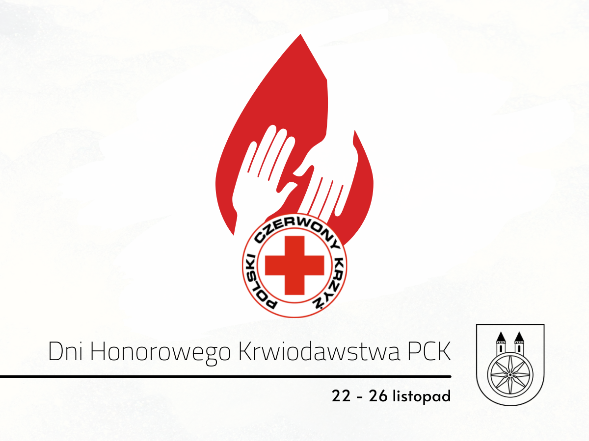 Plansza Dni Honorowego Krwiodawstwa PCK, tekst pod planszą.