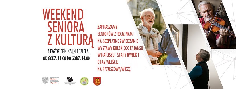 Infografika Weekend seniora z kulturą, tekst pod infografiką.