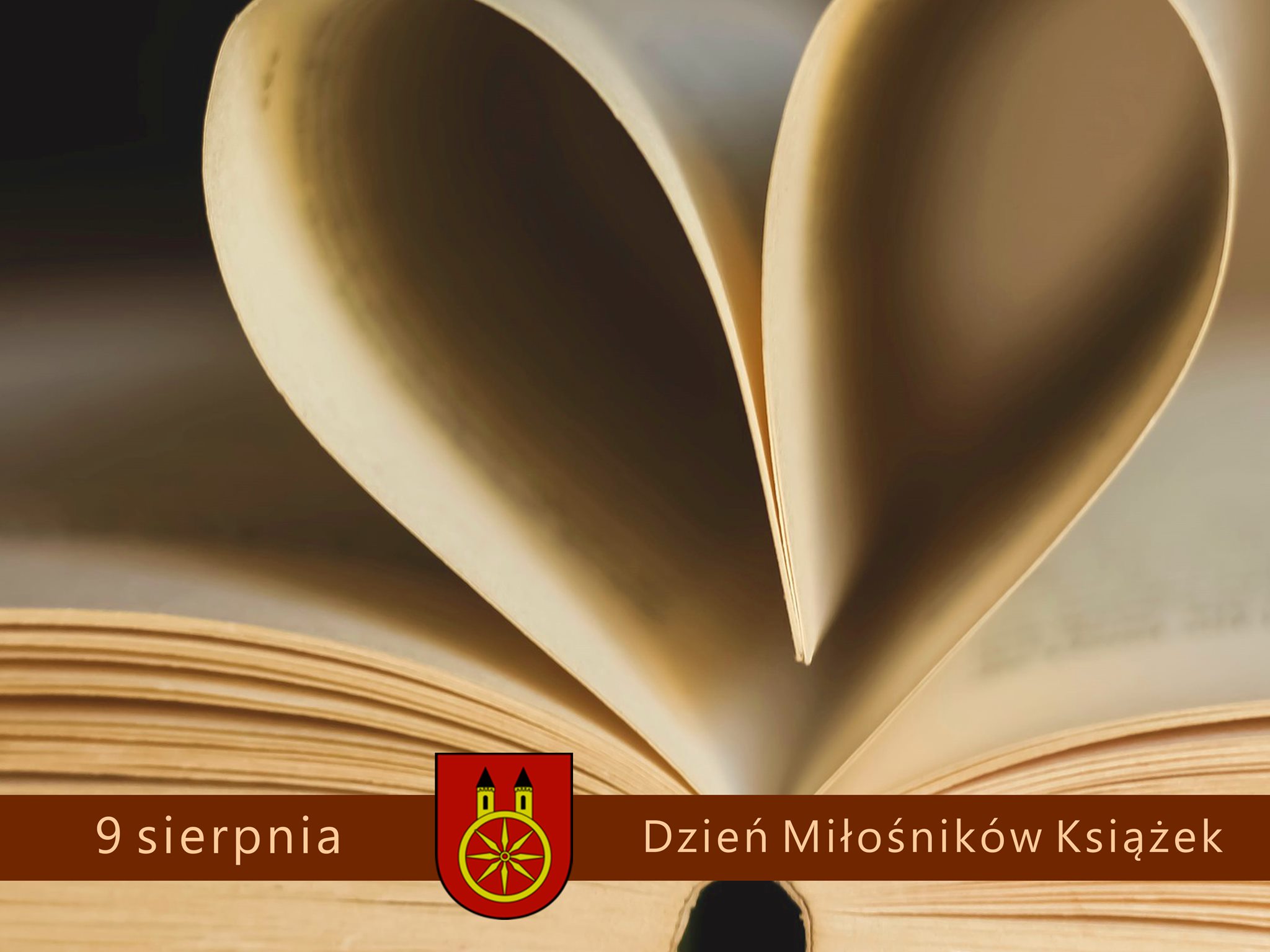 Plansza Dzień Miłośników Książek, tekst pod planszą.