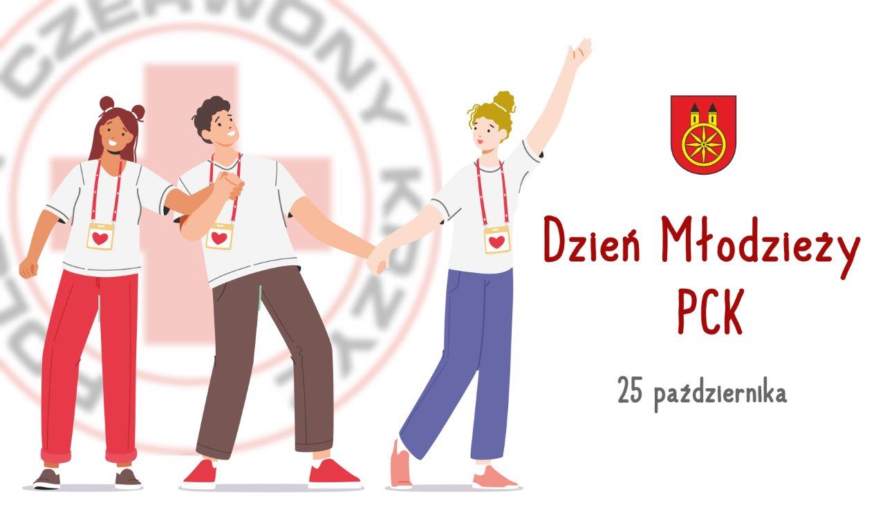 Plansza 25 października obchodzony jest Dzień Młodzieży PCK, tekst pod planszą.