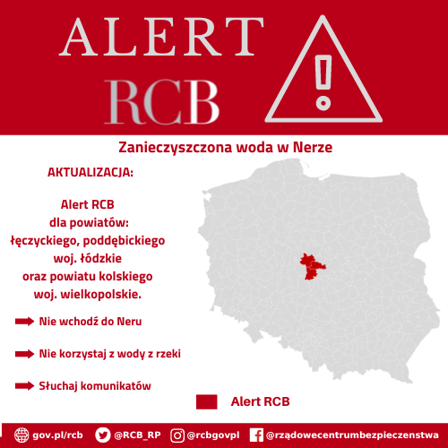 Banner Alert Rządowego Centrum Bezpieczeństwa
