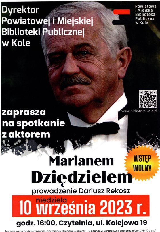Plakat Marian Dziędziel w Kole!