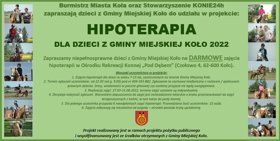 Plakat informujący o projekcie 