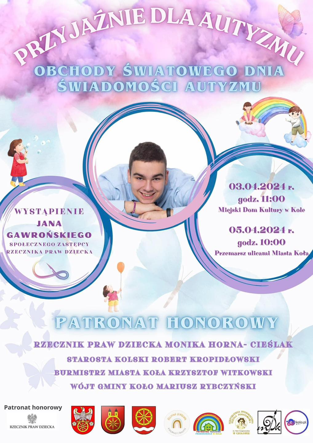 Plakat Obchody Światowego Dnia Świadomości Autyzmu