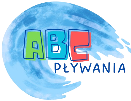 Logotyp ministerialnego projektu AKTYWNA SZKOŁA - RAZ, DWA, TRZY, ABC pływania - zajęcia sportowe dla uczniów ukierunkowane na naukę pływania - 2025. Logotyp przedstawia rysunek niebieskiej fali, na której widać napis ABC PŁYWANIA.