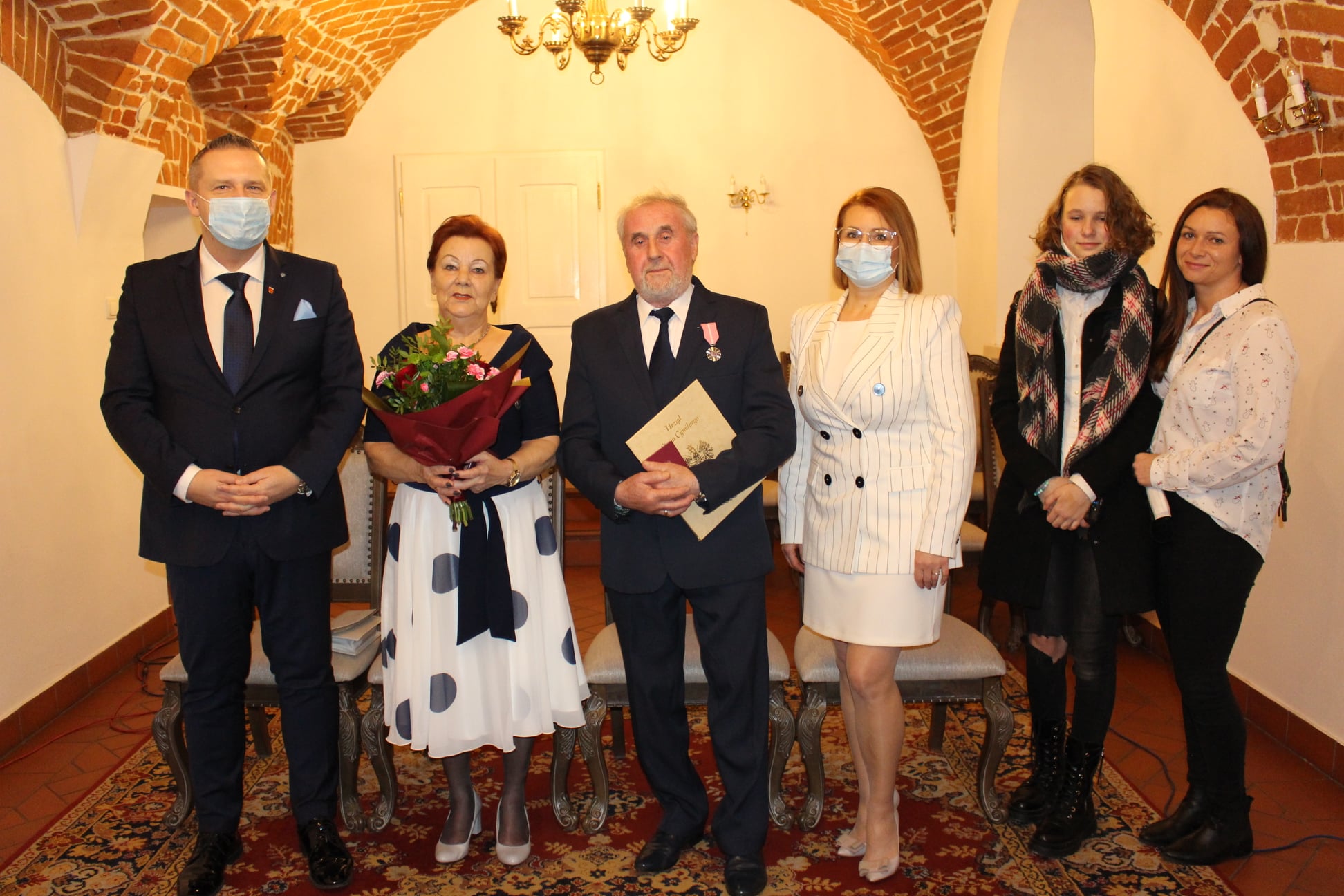 Burmistrz Miasta Koła Krzysztof Witkowski, Jubilaci i goście, Kierownik USC Lidia Ossowska.