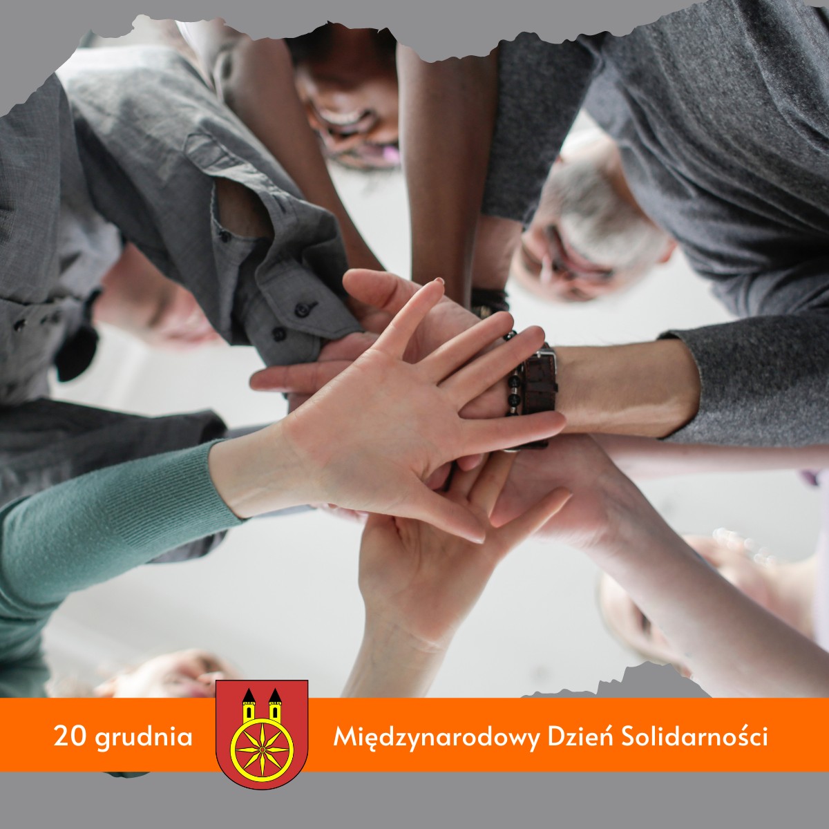 Plansza z napisem 20 GRUDNIA Międzynarodowy Dzień Solidarności