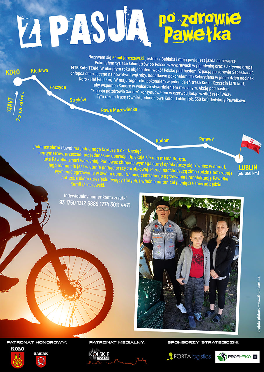 Plakat informujący o akcji charytatywnej 