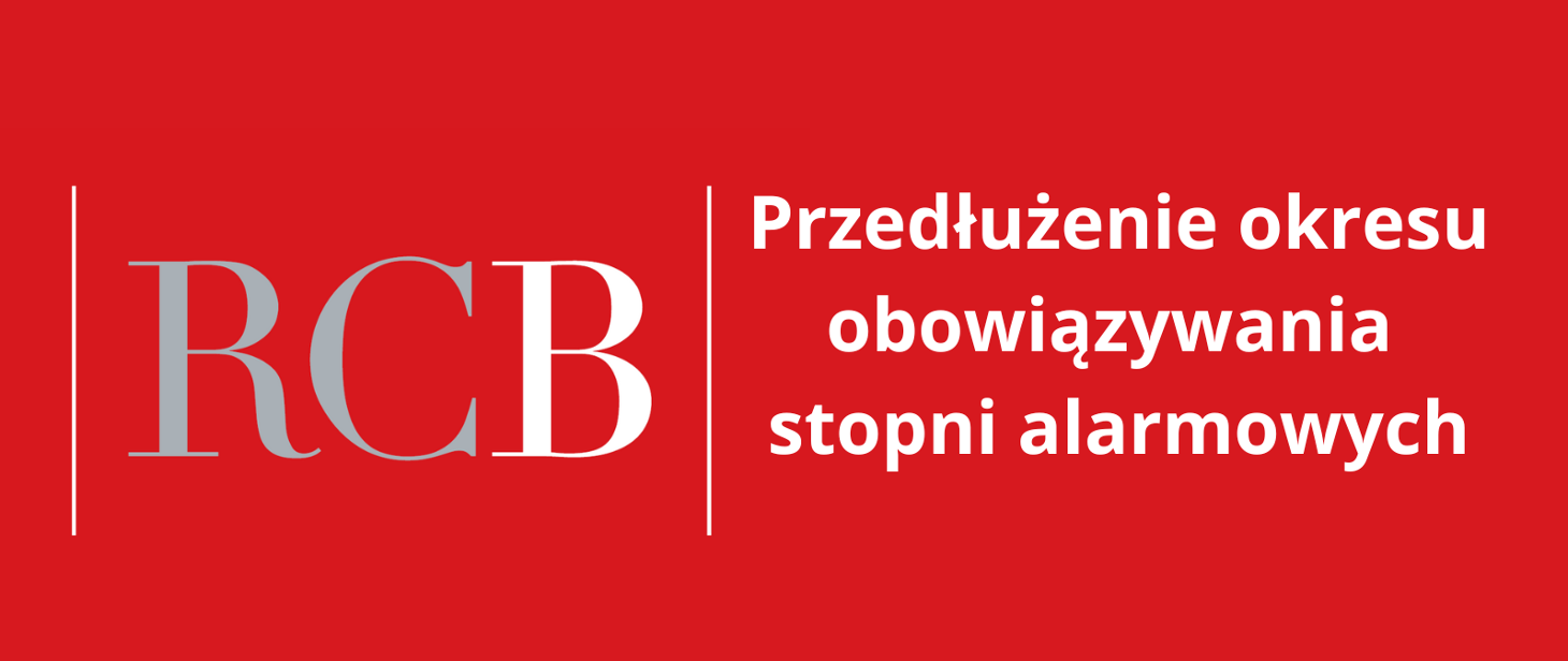 Przedłużenie okresu obowiązywania stopni alarmowych do 31 maja 2024 r.