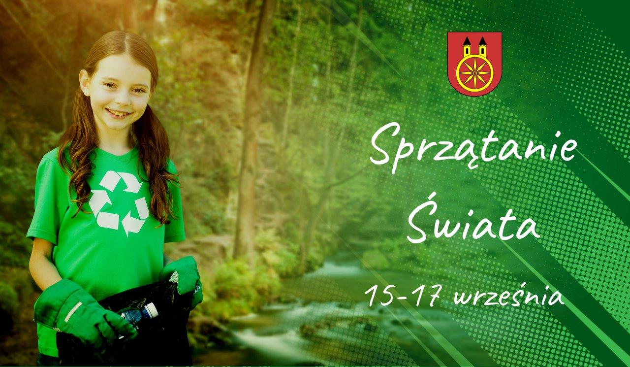 Plansza 15 WRZEŚNIA Sprzątanie Świata, tekst pod planszą