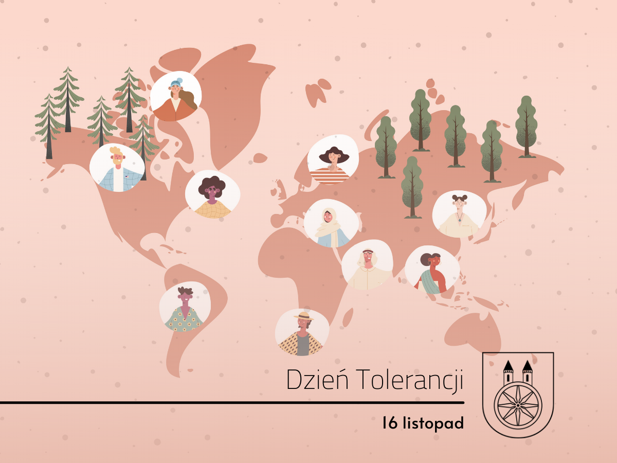 Plansza Międzynarodowy Dzień Tolerancji, tekst pod planszą.